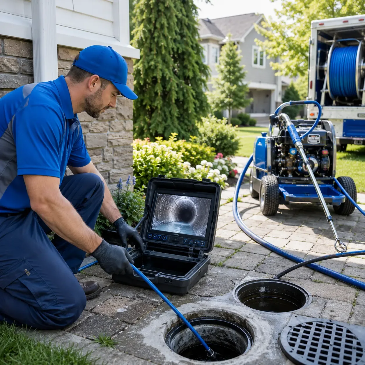 Outdoor drain cleaning professionals serving Hays, NC